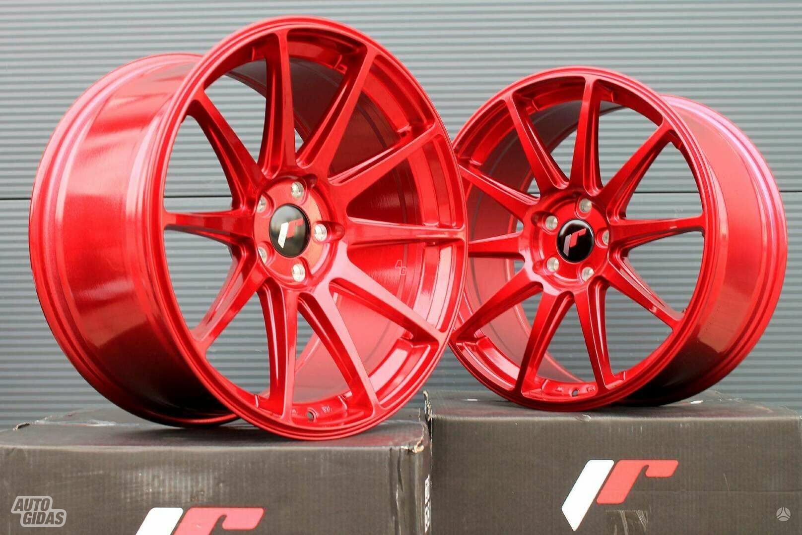 JR11 Platinum Red rims