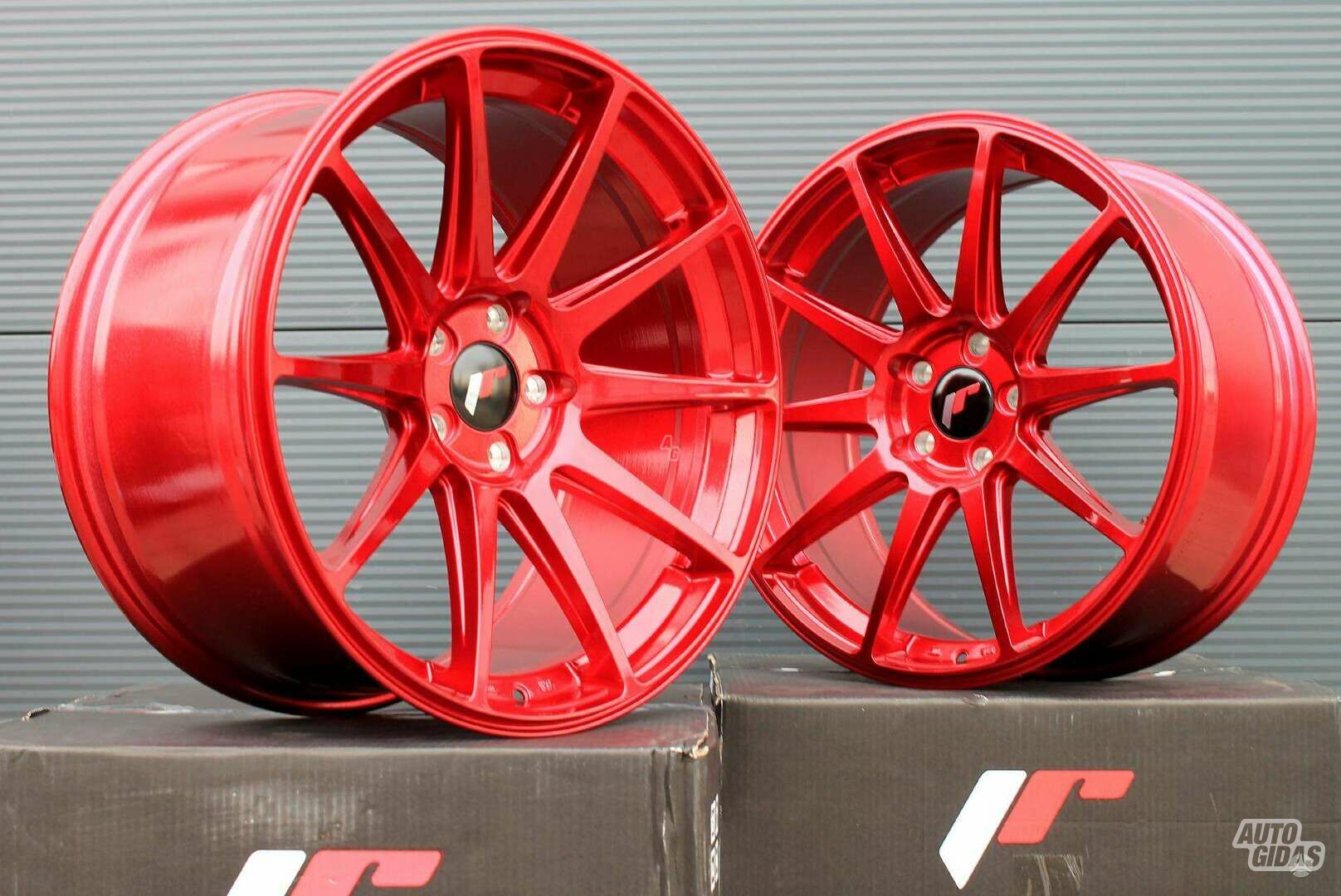 JR11 Platinum Red rims