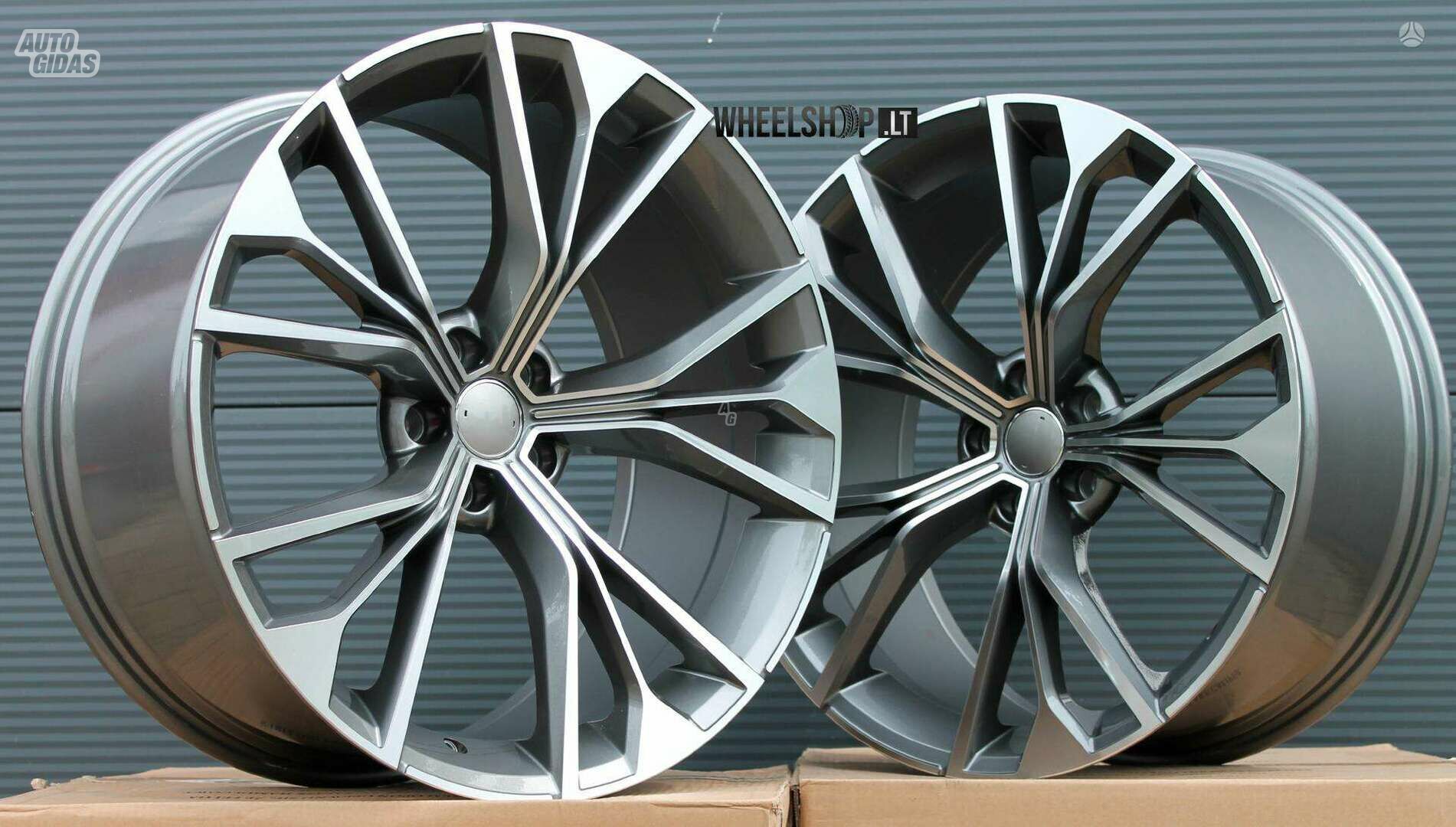 Q7 / Q8 Style Grey Polished rims