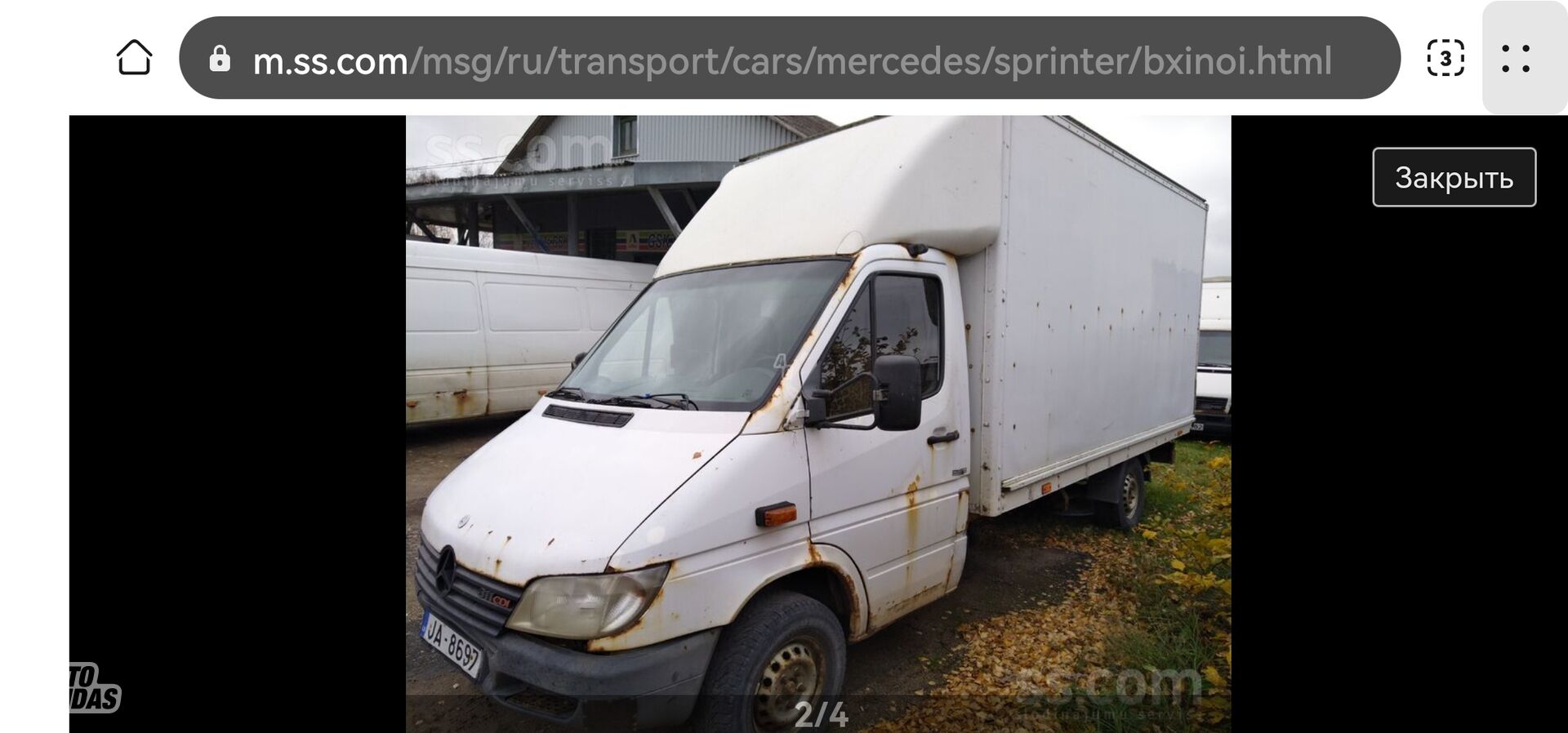 Mercedes-Benz Sprinter 2004 m Krovininis mikroautobusas