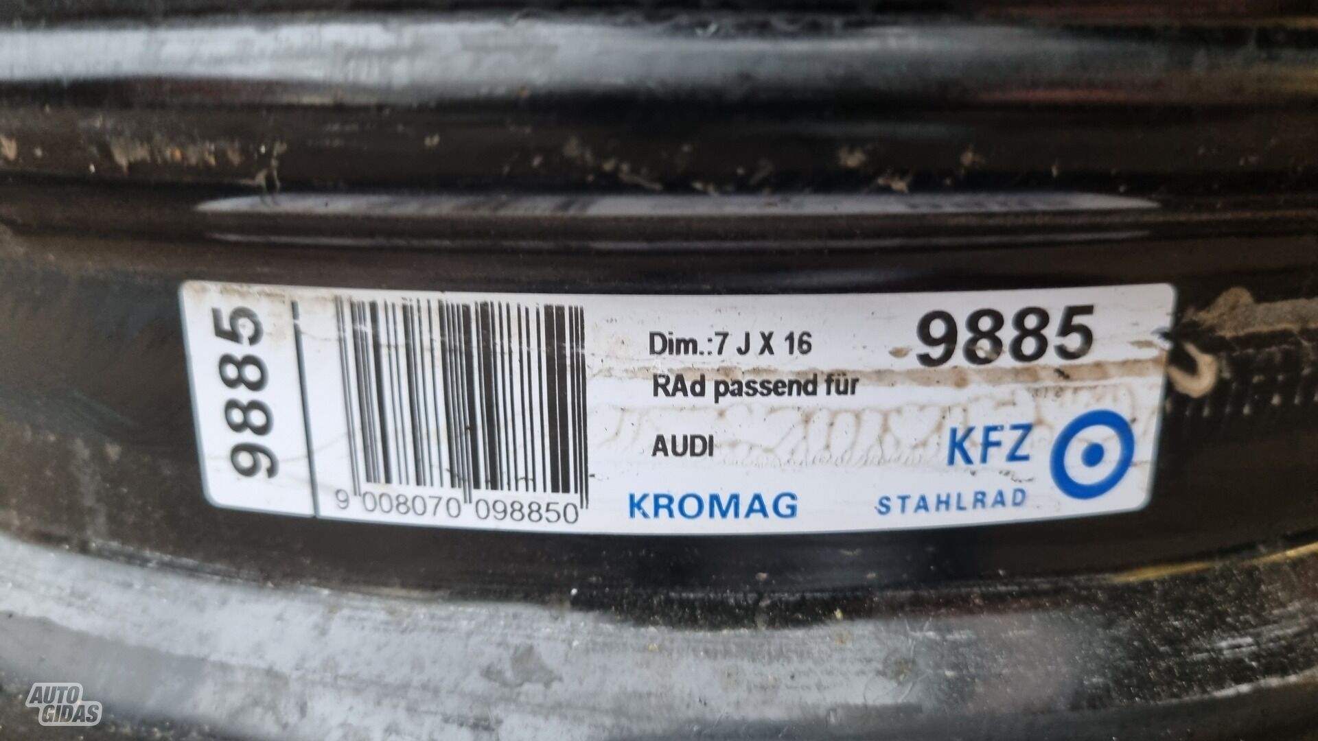 Kitas A6 steel stamped R16 rims