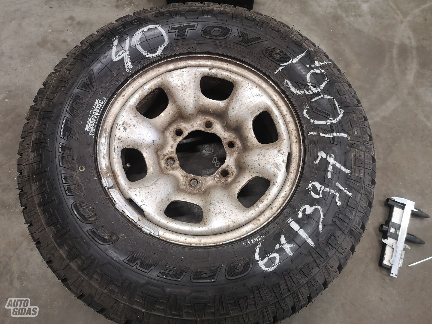 Toyota R15 steel stamped rims