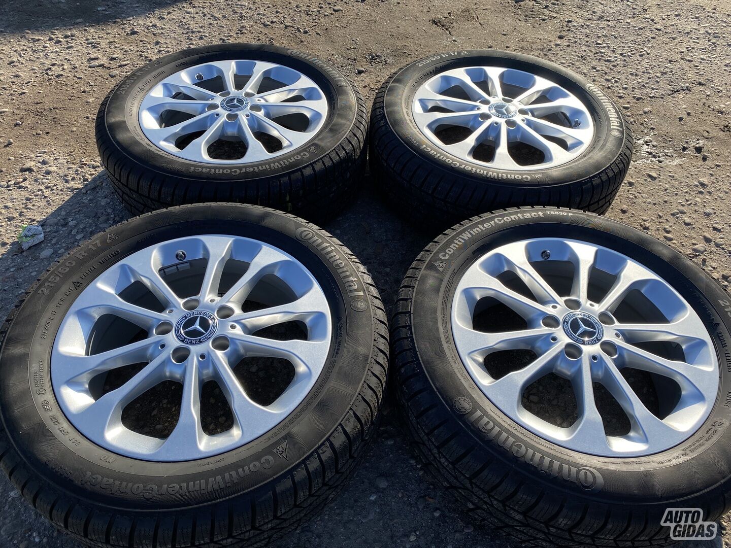 Mercedes-Benz ORGINALUS, ET38 light alloy R17 rims