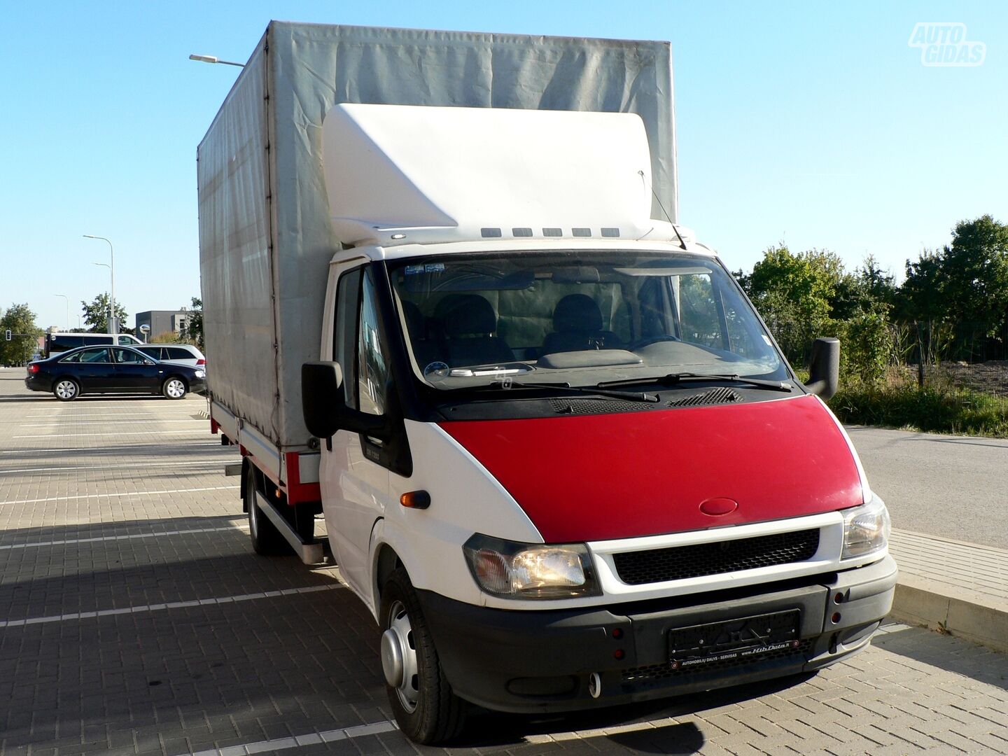 Ford Transit tentinis dvigubi ratai 2006 y Flatbed with tilt
