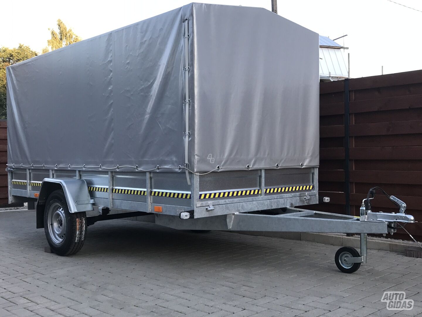 KTS 3 m, lingės, amortizatoriai 2024 y Car trailer