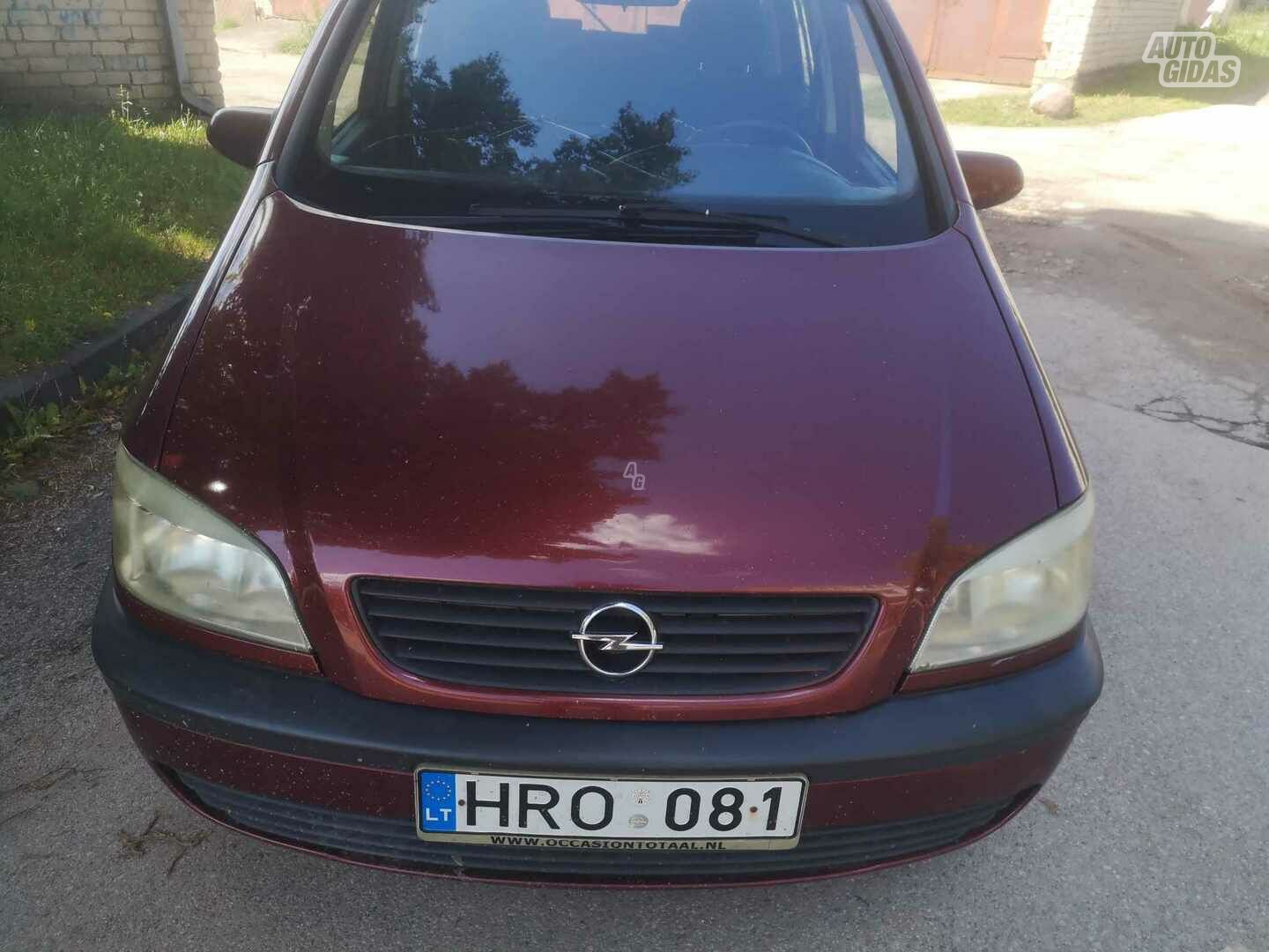 Opel Zafira 2000 y Van