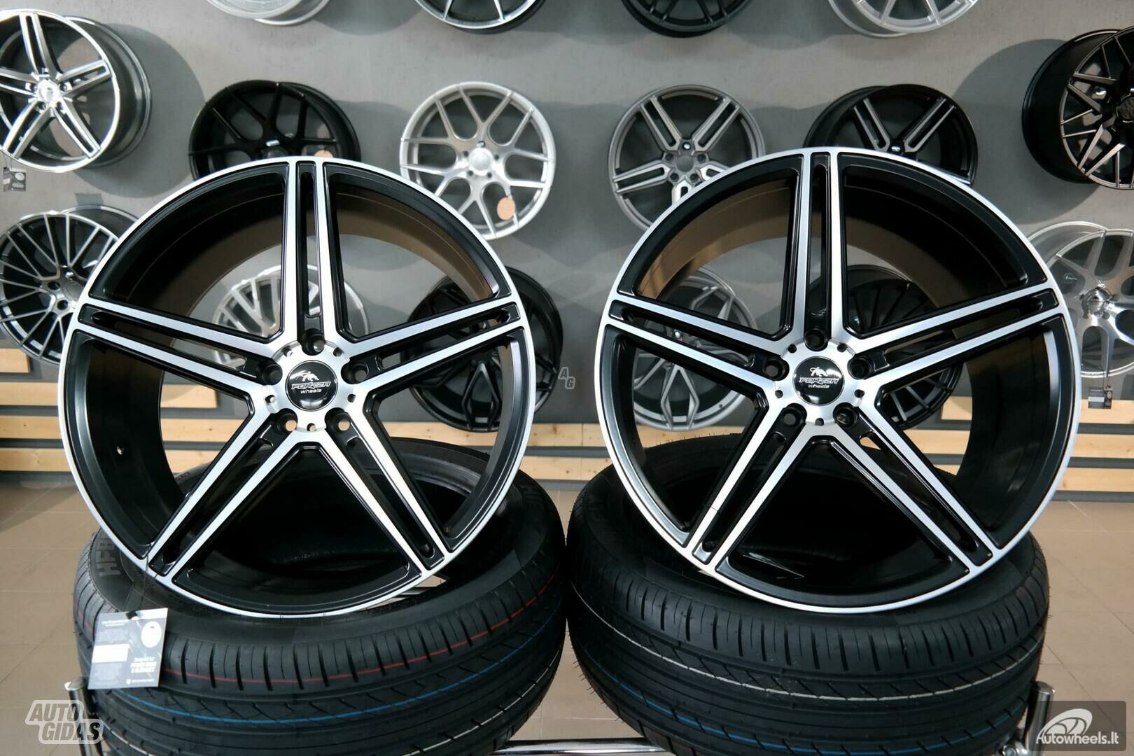 Autowheels Forzza Bosan Audi Mbenz BMW lengvojo lydinio R22 ratlankiai