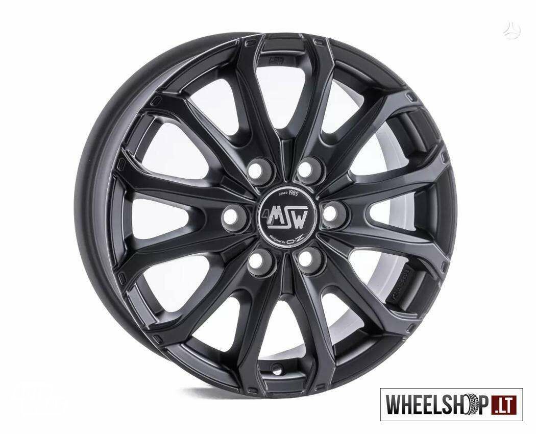 48 van Matt Black rims