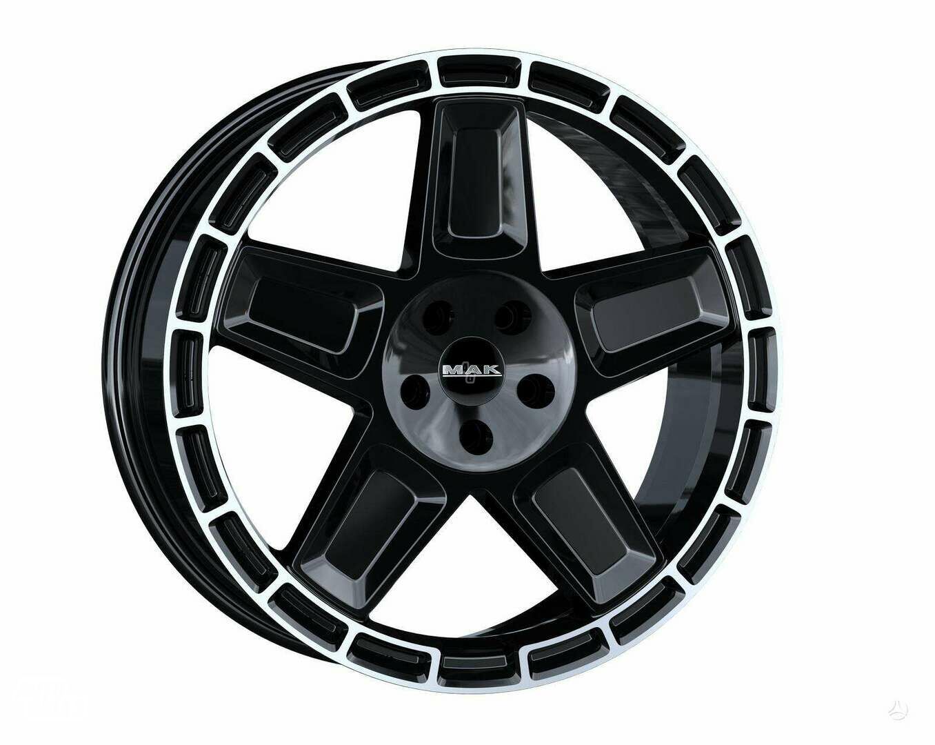 MAK Trek Gloss Black Mirror Ring light alloy R20 rims