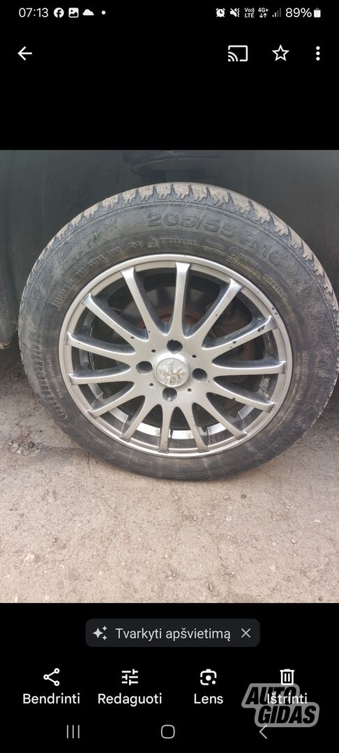 Light alloy R16 rims