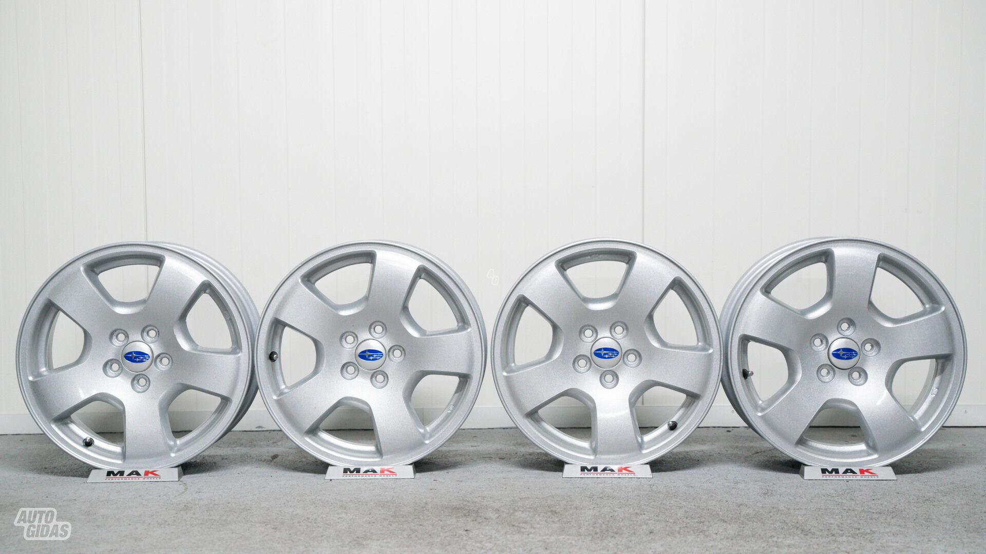 Subaru light alloy R16 rims