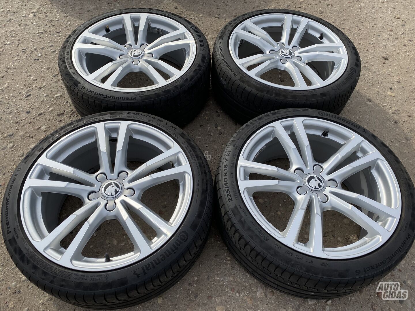 Skoda Siunciam, 7,5J ET51 light alloy R18 rims