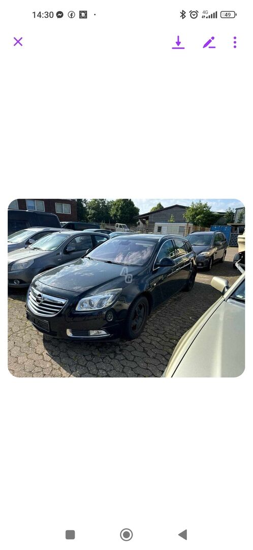 Opel Insignia 2011 y parts