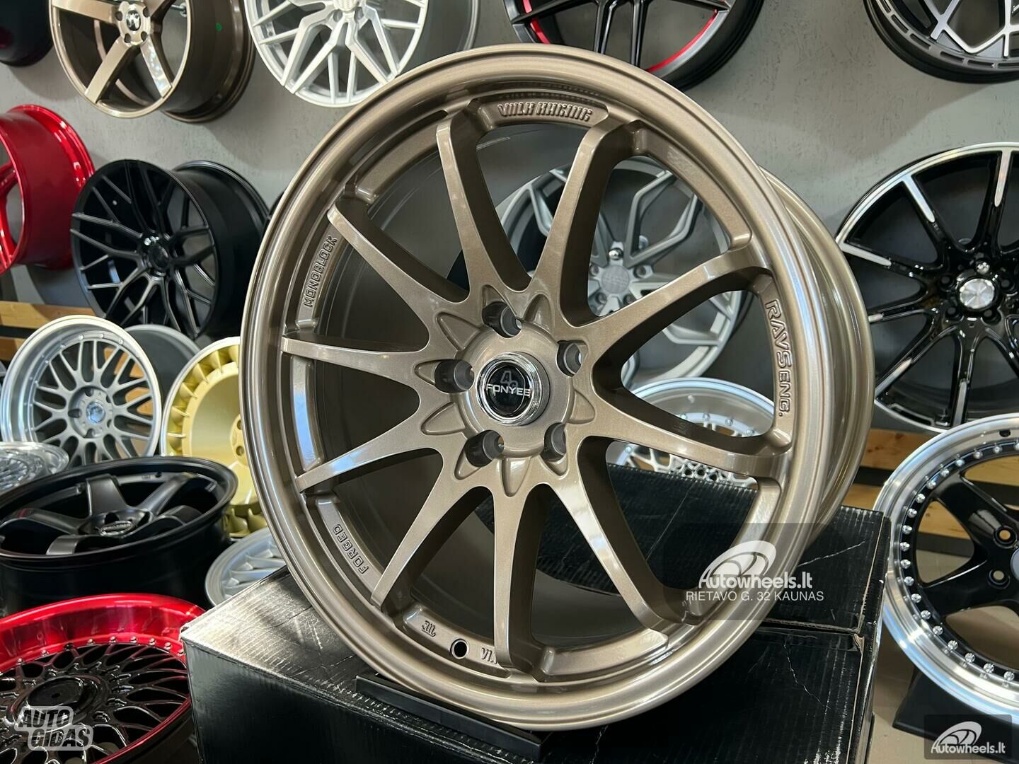 Autowheels Atomic Rays Style 8.5J-9.5J lengvojo lydinio R18 ratlankiai