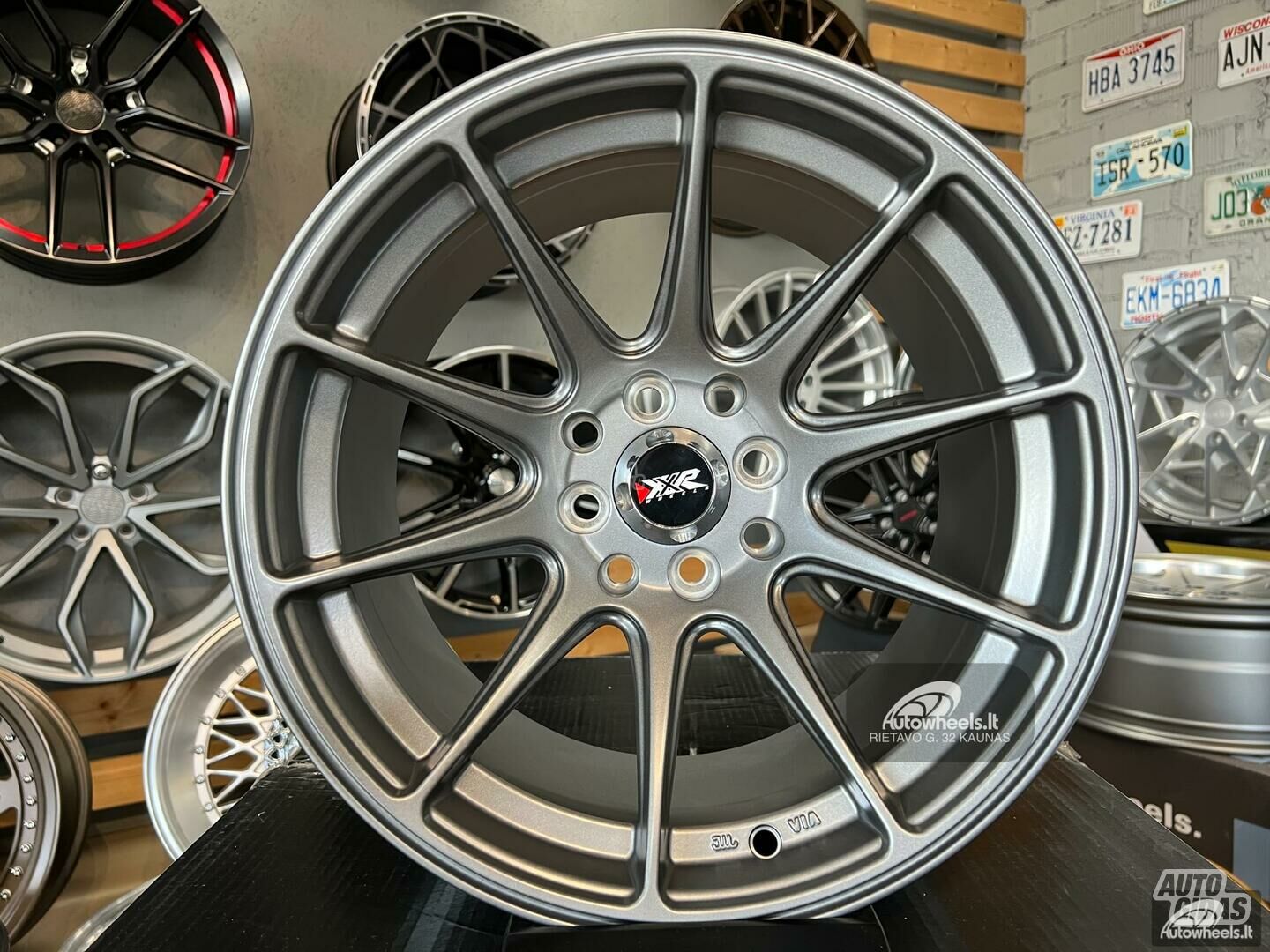 Autowheels JDM Mulsti spoke Audi VW Grey lengvojo lydinio R15 ratlankiai