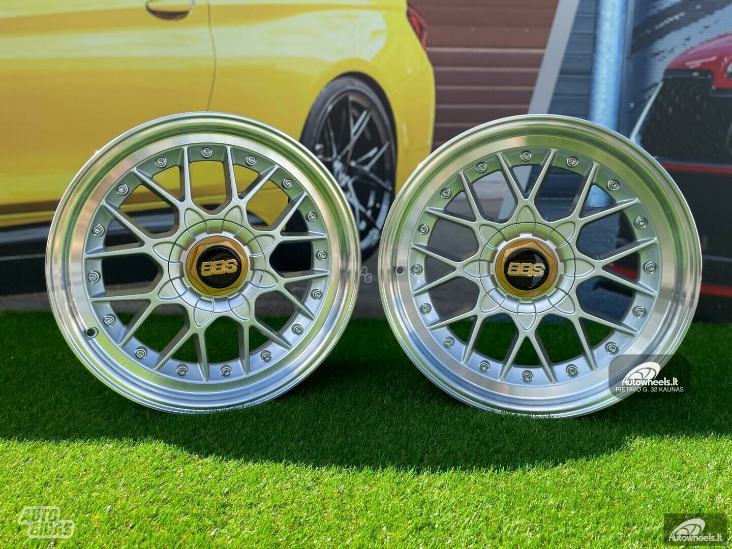 Autowheels BBS RS2 Style BMW JDM Silver lengvojo lydinio R17 ratlankiai