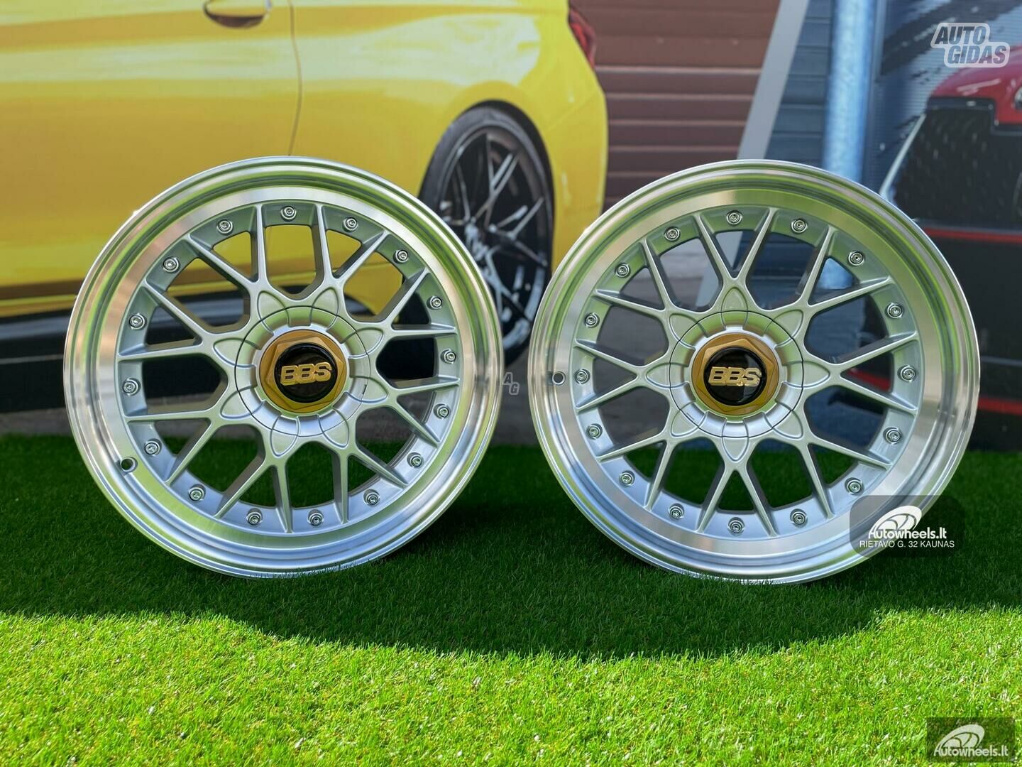 Autowheels BBS RS2 Style BMW JDM Silver lengvojo lydinio R17 ratlankiai