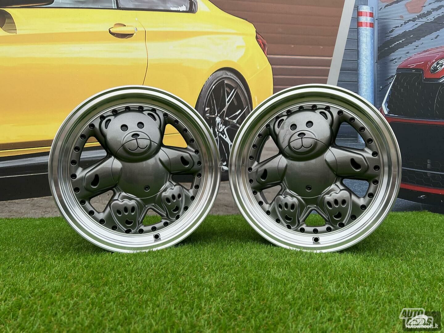 Autowheels Ronal Teddy Bear VW JDM Grey lengvojo lydinio R15 ratlankiai