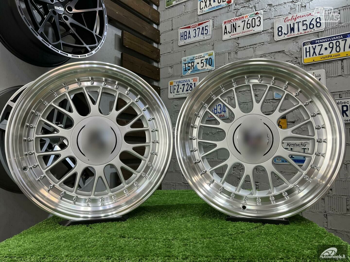 Autowheels BBS LM style BMW VW MB Silver lengvojo lydinio R17 ratlankiai