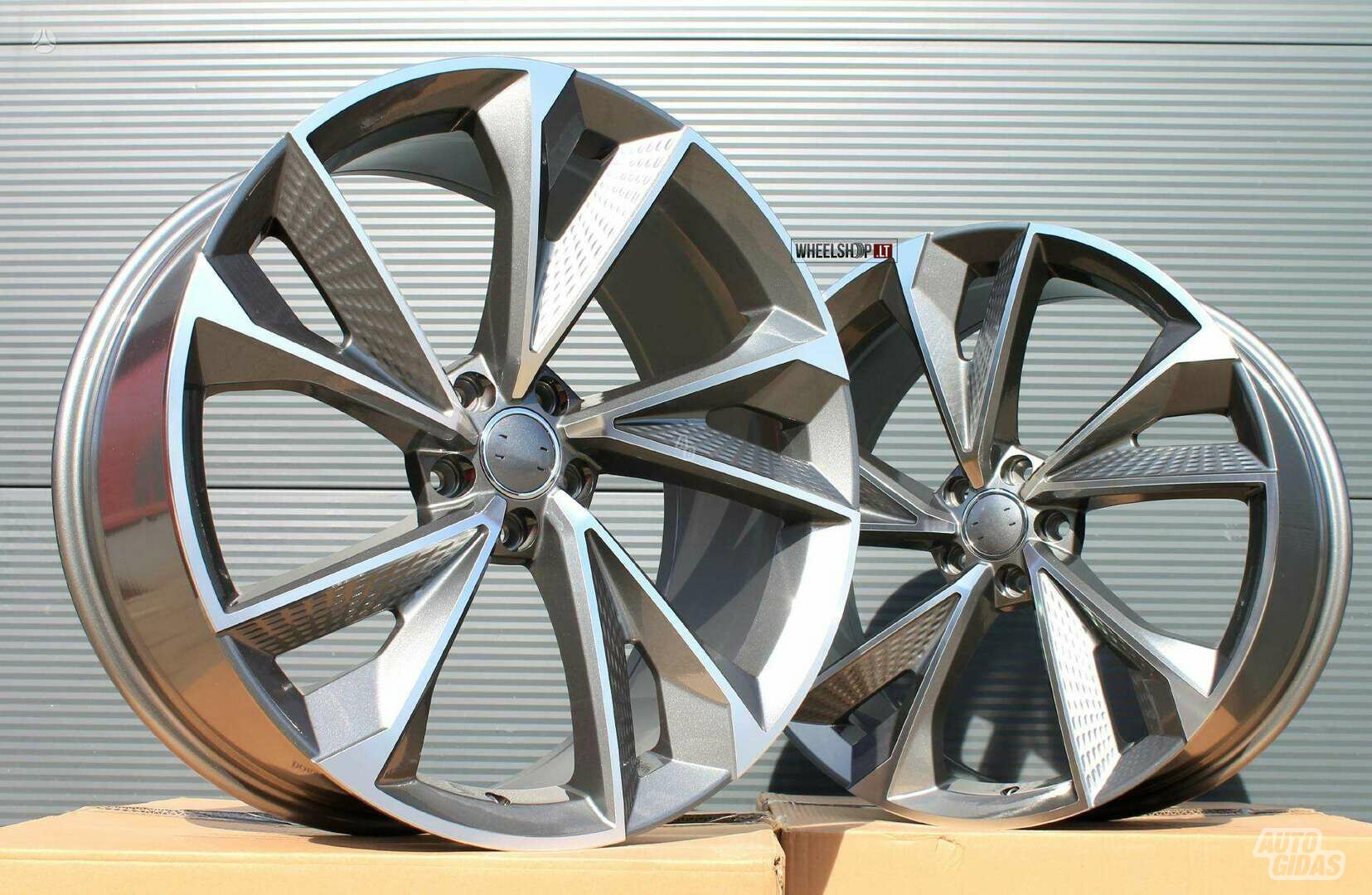 Audi EU-B1566 Grey Polished light alloy R21 rims