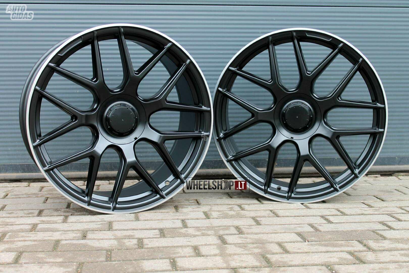 EU-B1766 Matt Black+Pl rims