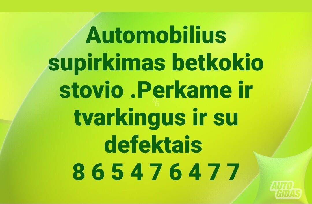 Automobiliu supirkimas