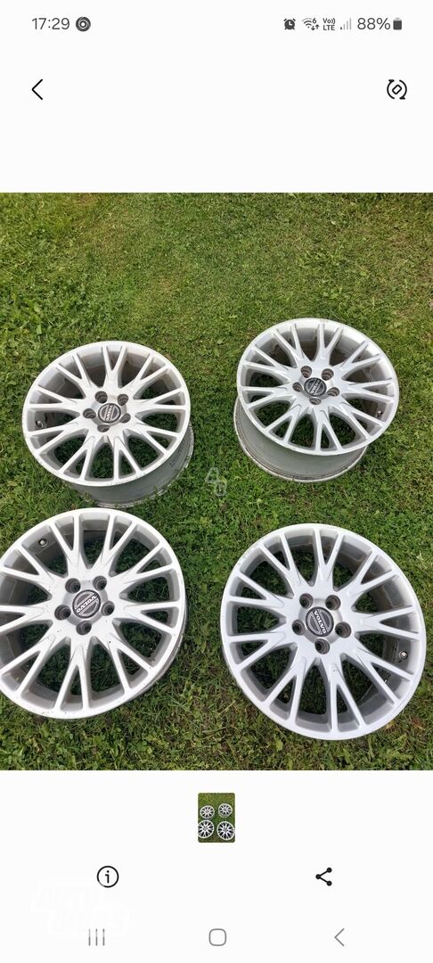 S60 light alloy R17 rims