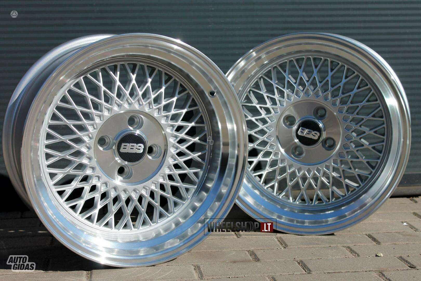 BBS EU-LU485 Silver with Polished  lengvojo lydinio R16 ratlankiai