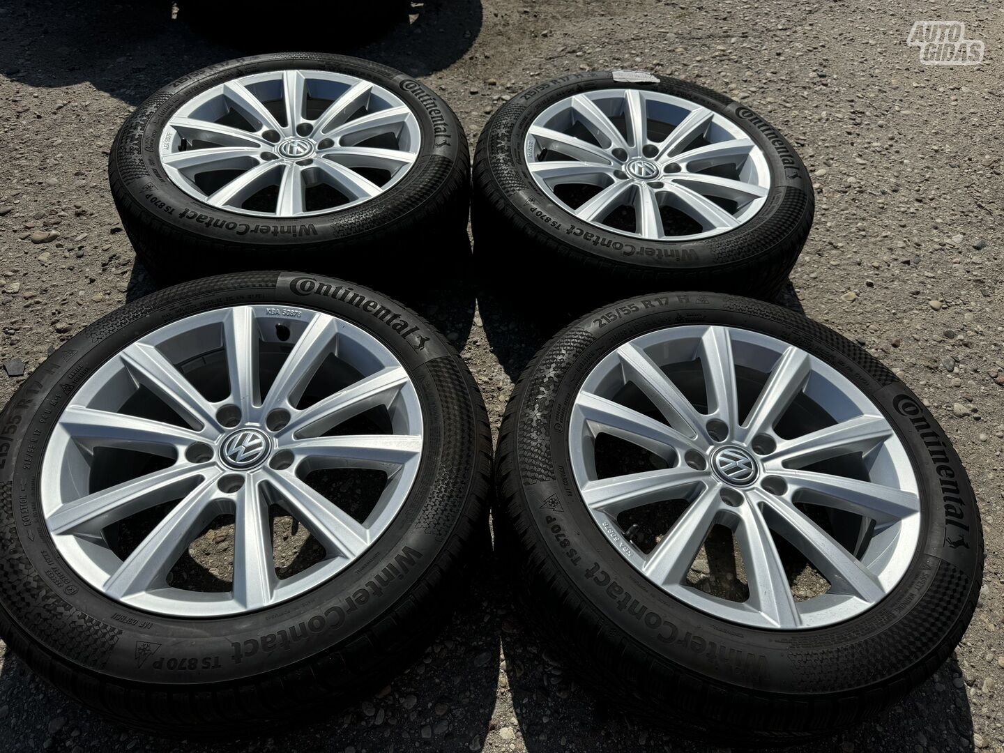 Volkswagen Siunciam, 7J ET38 light alloy R17 rims