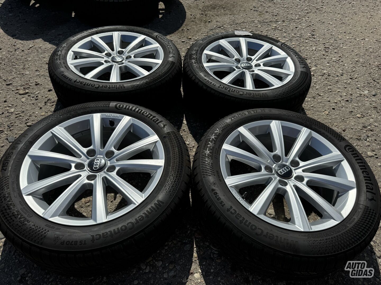 Audi Siunciam, 7J ET38 light alloy R17 rims