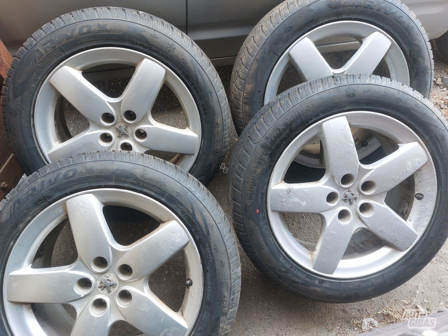 Peugeot light alloy R17 rims