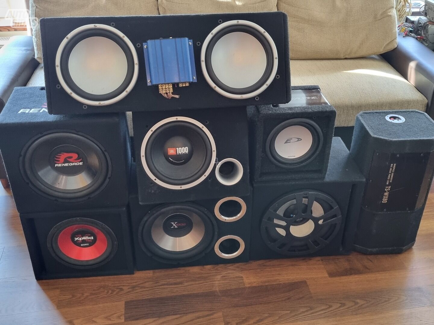 Pioneer TS-WX80 Žemų dažnių garsiakalbis