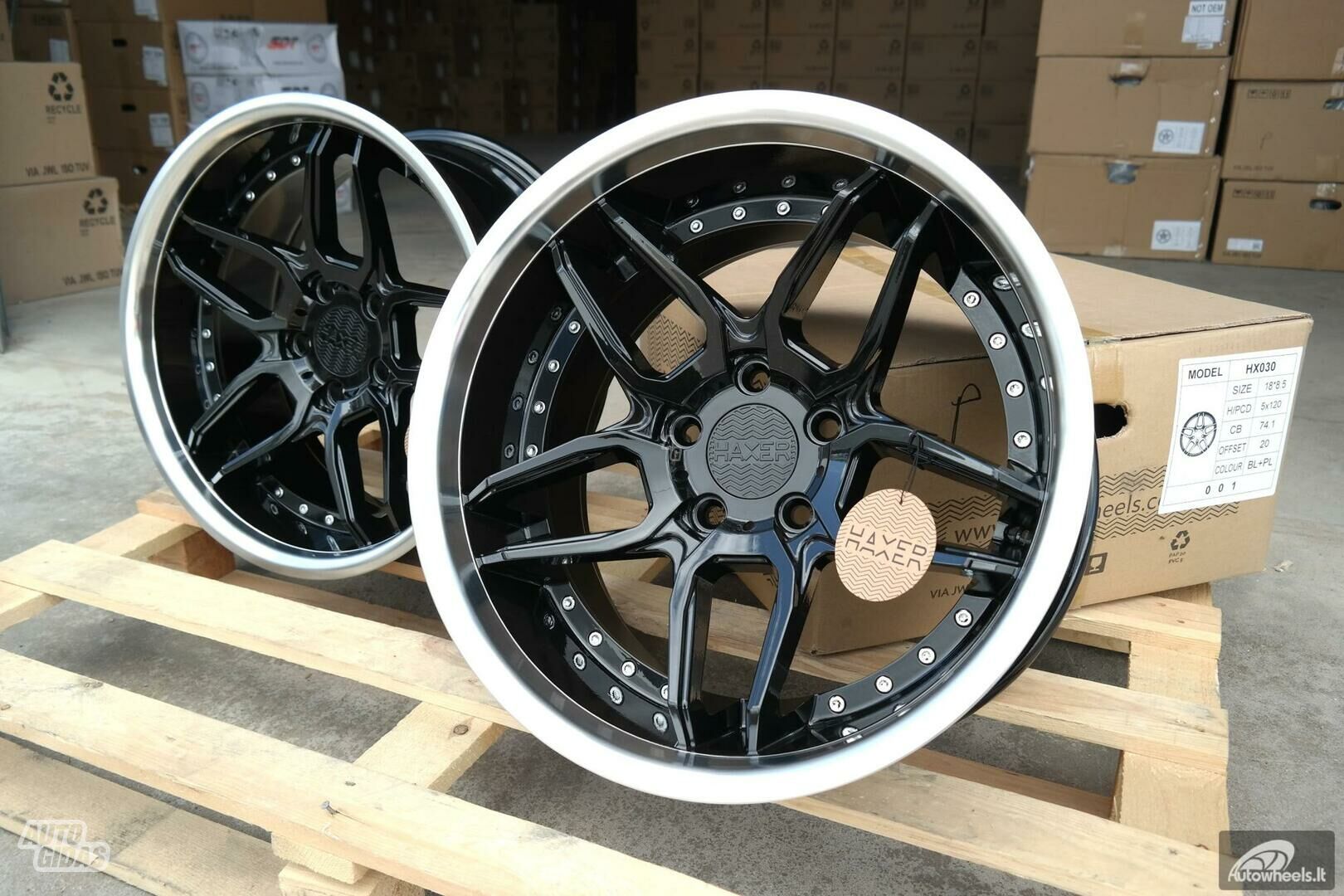 HAXER Wheels Haxer HX030 E38, E39, E60, E65 lengvojo lydinio R18 ratlankiai