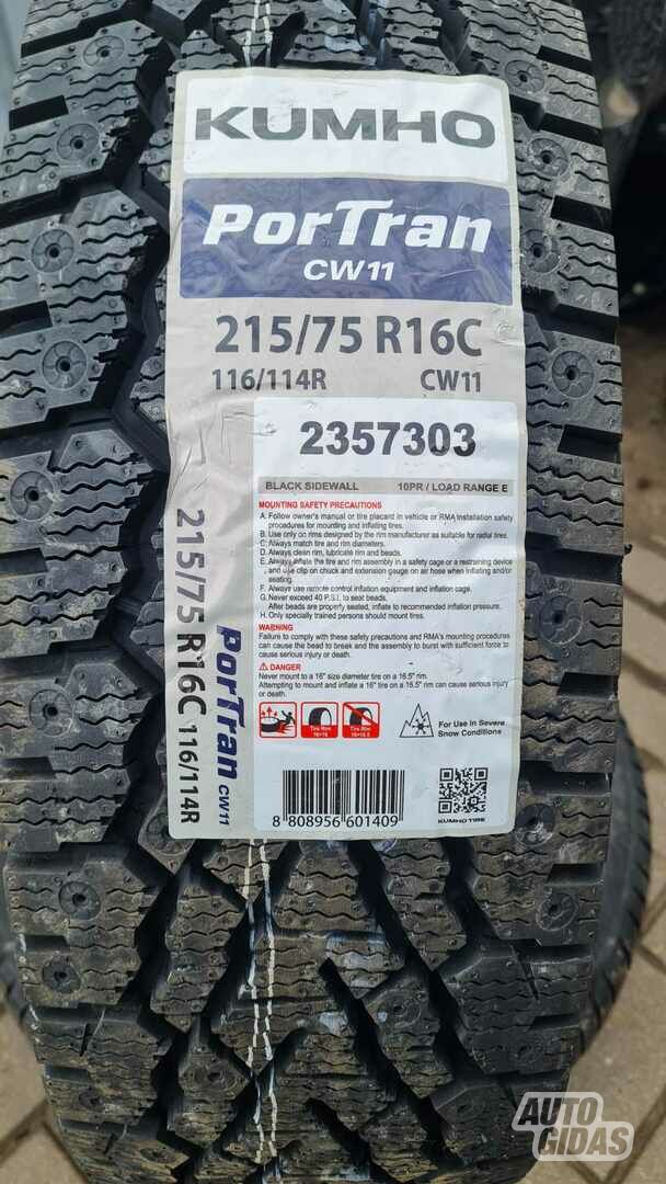 Kumho CW11 R16C winter tyres minivans