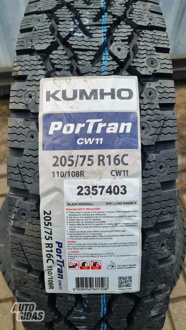 Kumho CW11 R16C winter tyres minivans