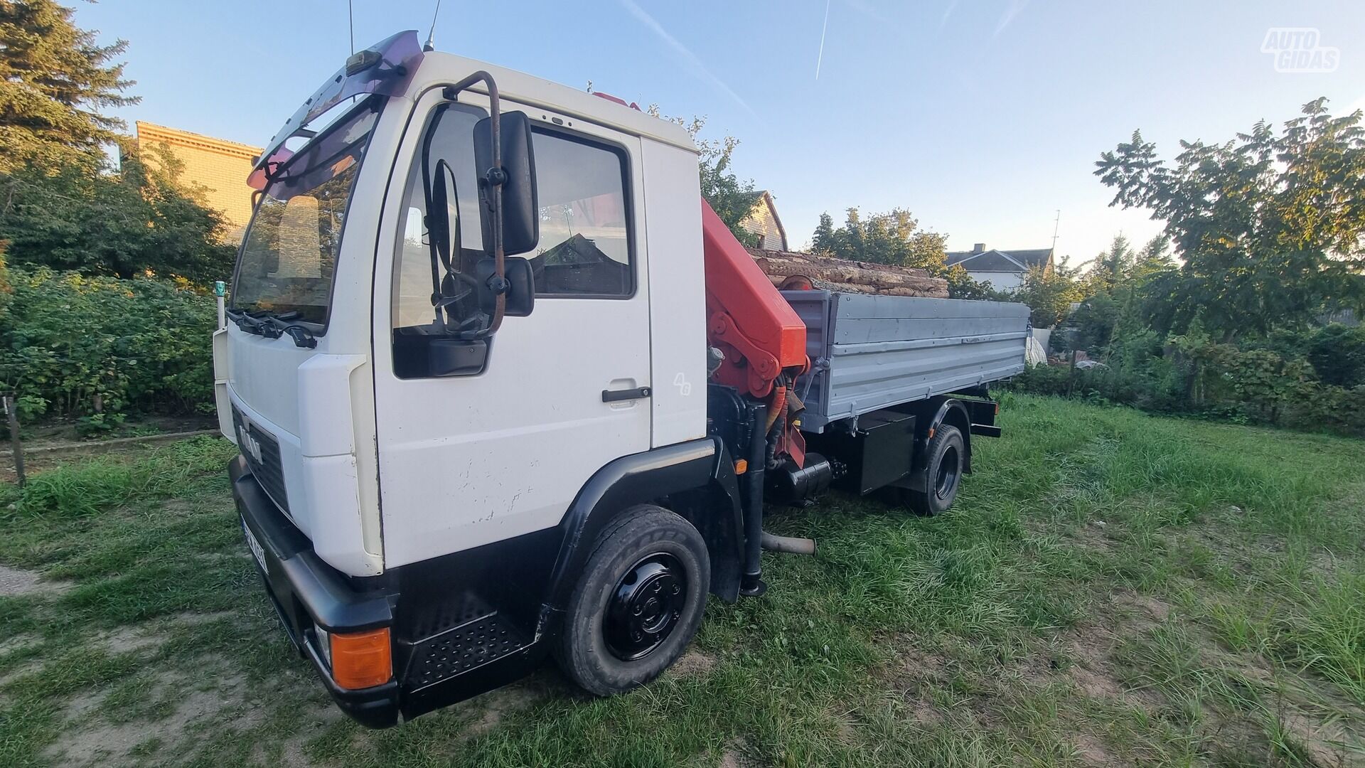 MAN 8.163 1998 y Dump truck with crane