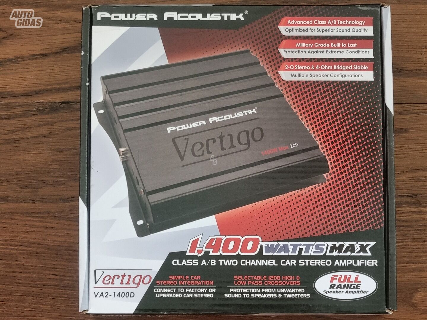 Power Acoustik Vertigo VA2-1400D Усилитель