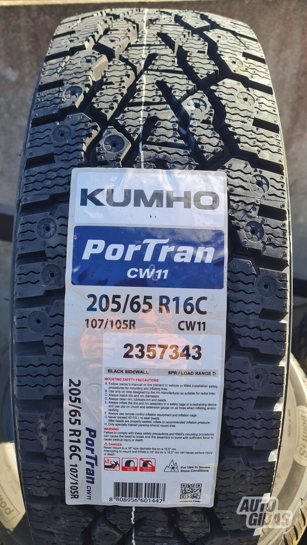 Kumho PorTran CW 11 R16C winter tyres minivans