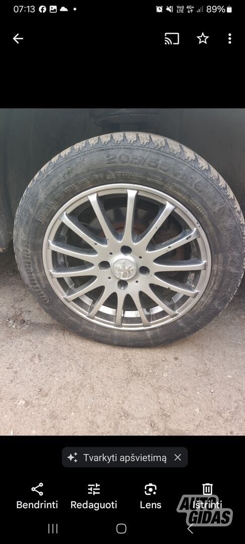 Light alloy R16 rims