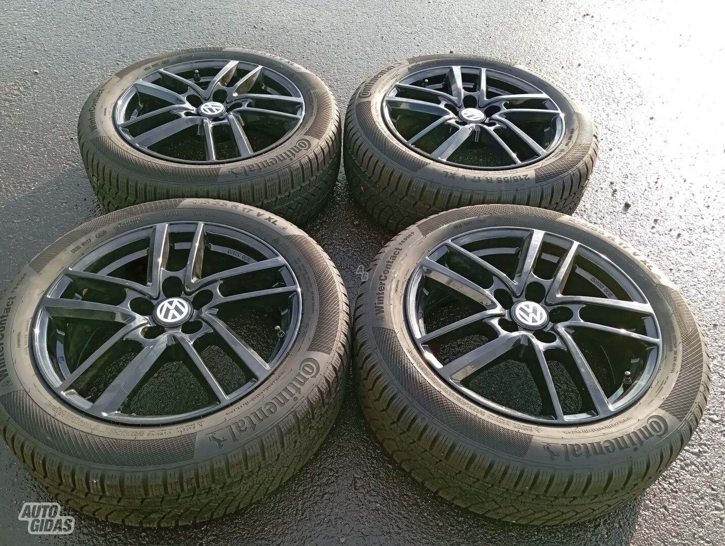 Volkswagen Siunciam, 7,5J ET38 light alloy R17 rims