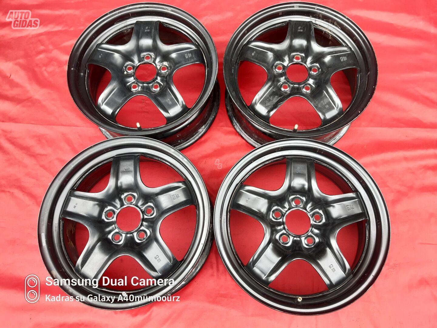 Steel stamped R16 rims