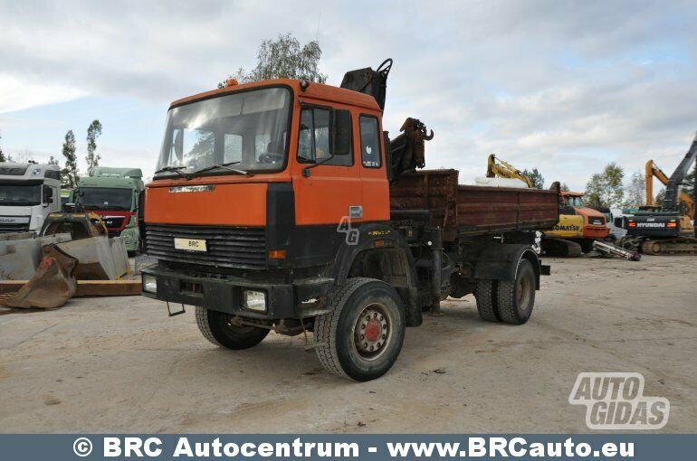 Iveco 180 24 1991 y Dump truck with crane