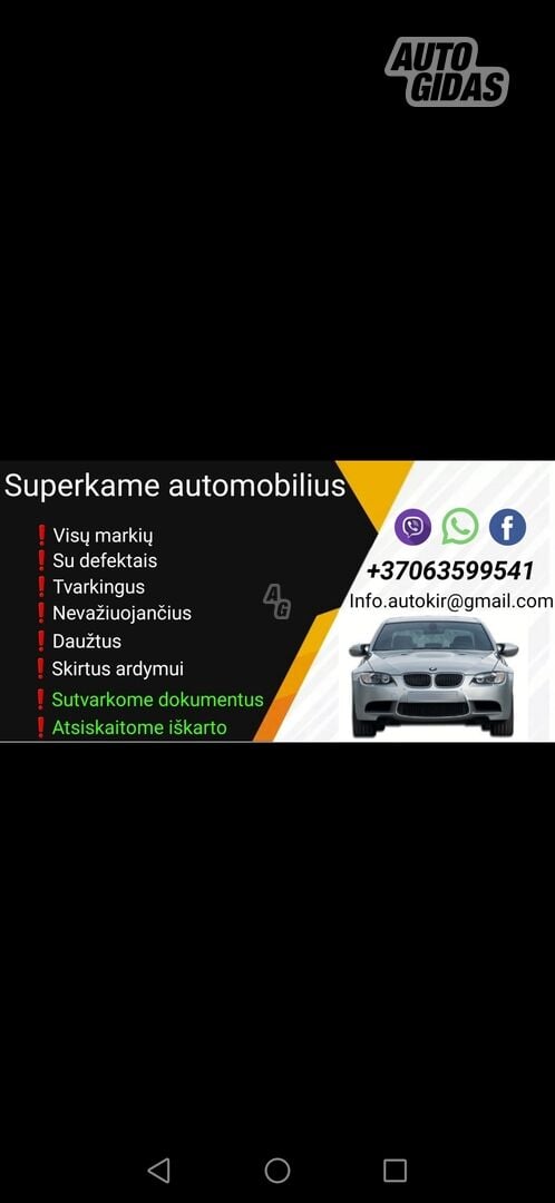 Automobiliu supirkimas