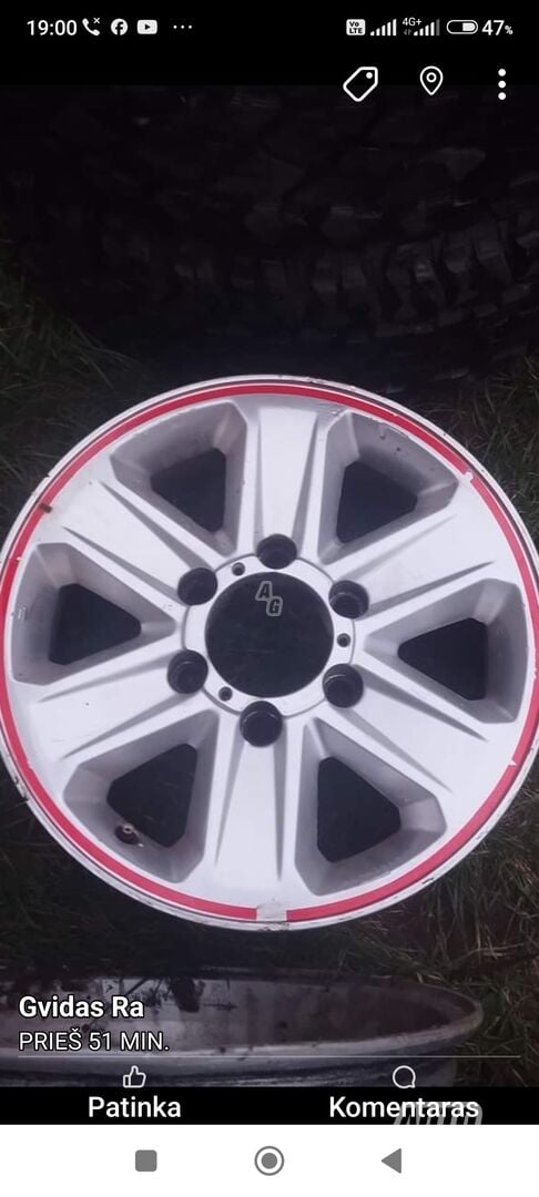 Light alloy R16 rims