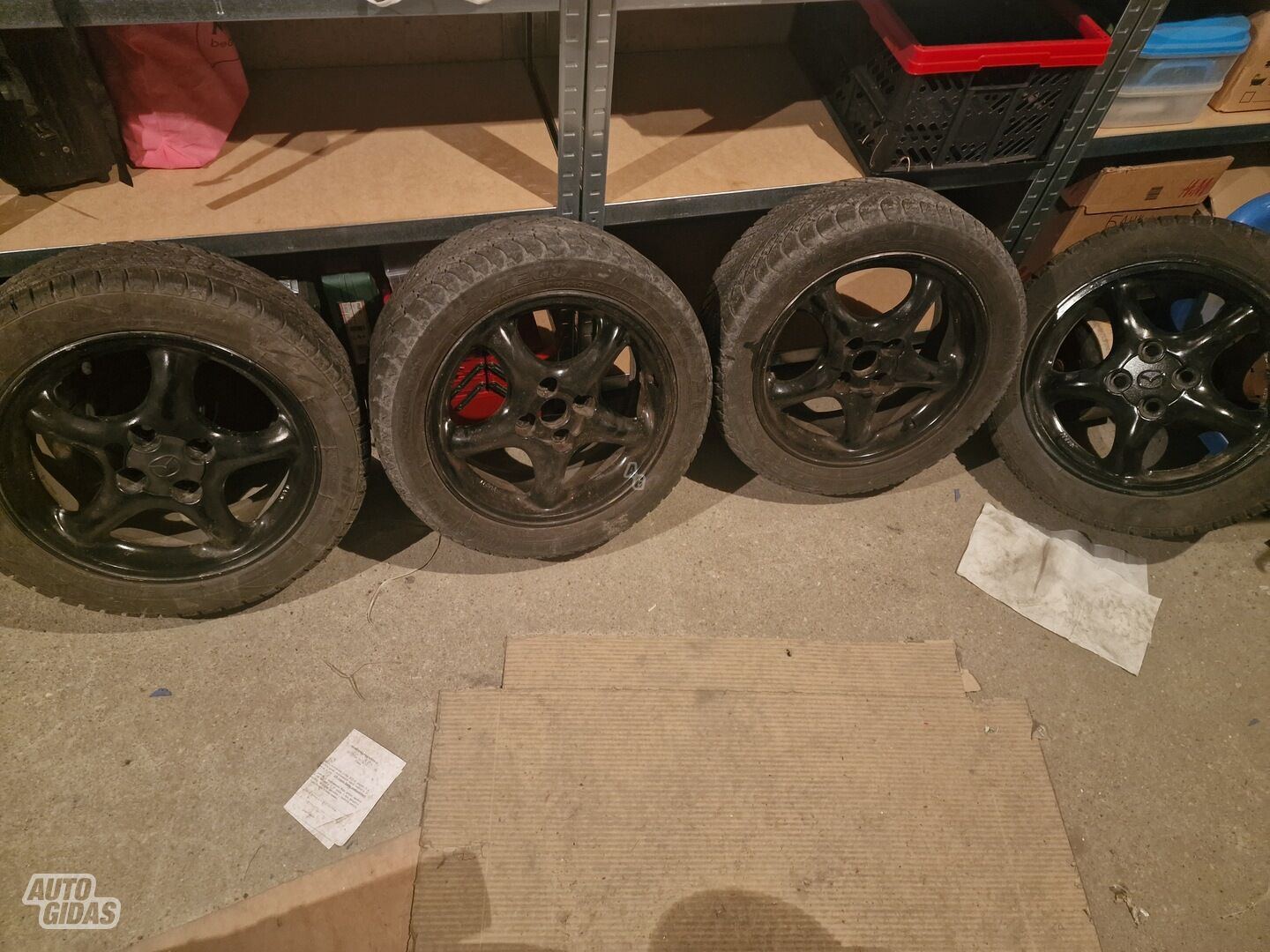 Enkei Miata OEM MX-5 lengvojo lydinio R15 ratlankiai