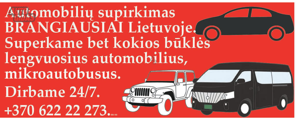 Brangiausias automobiliu supirkimas lietuvoje 24/7