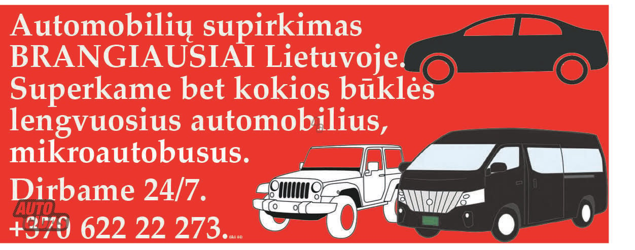 Brangiausias automobiliu supirkimas lietuvoje 24/7