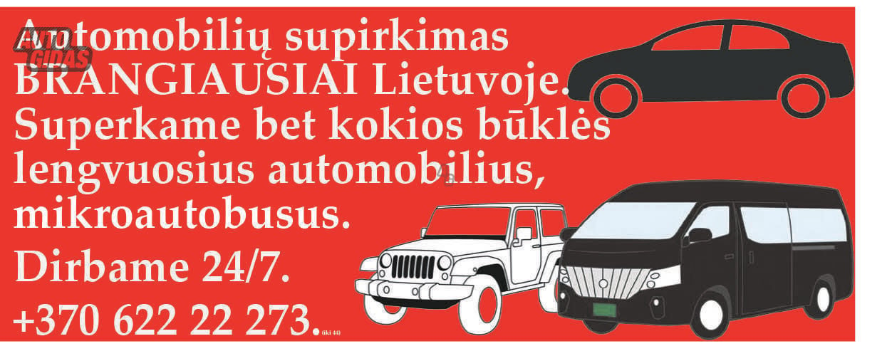 Brangiausias automobiliu supirkimas lietuvoje 24/7