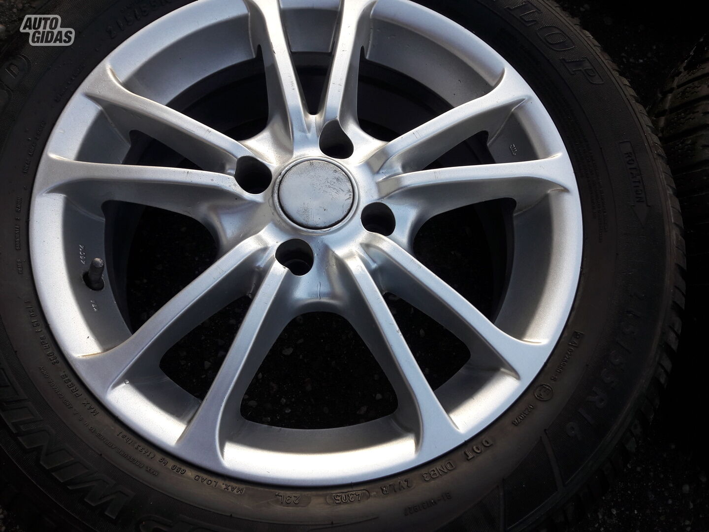 Light alloy R16 rims