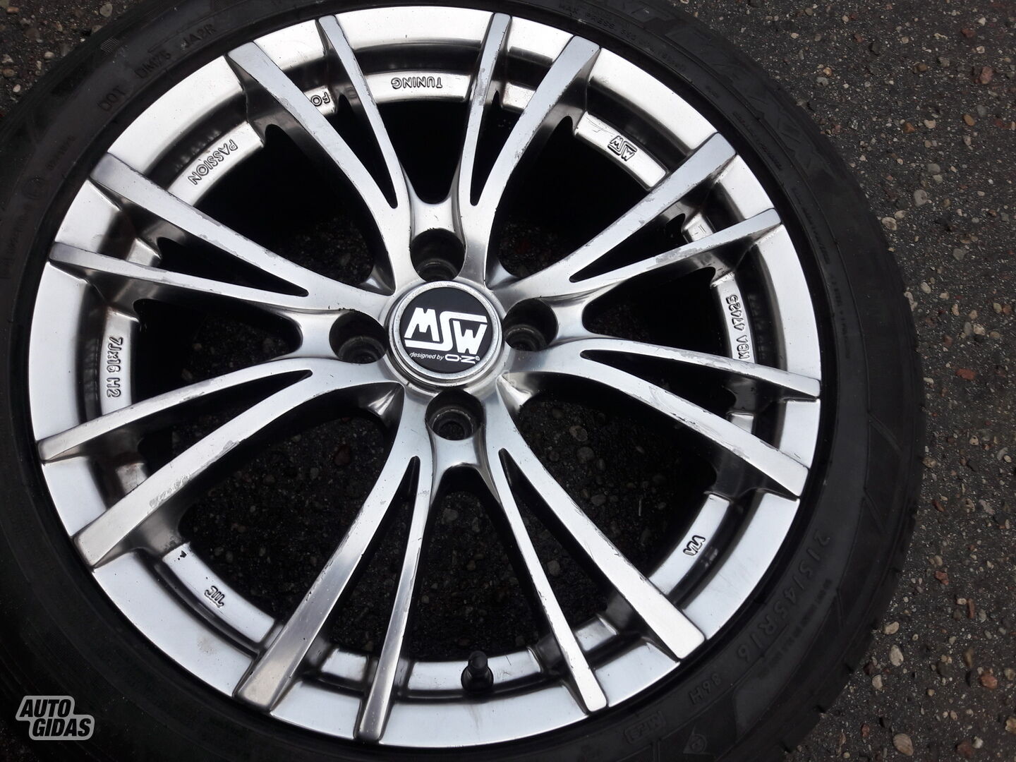 Light alloy R16 rims